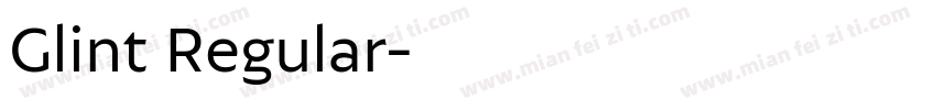 Glint Regular字体转换